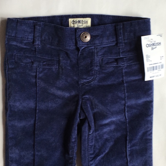 Girls pants size 2T NWT blue corduroy skinny Osh K - Picture 5 of 8